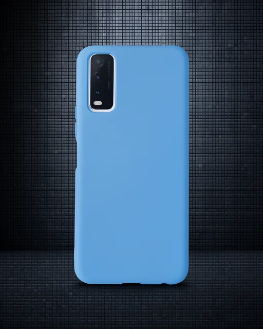 Vivo Y11s Kılıf Nano İçi Kadife Silikon - Mavi