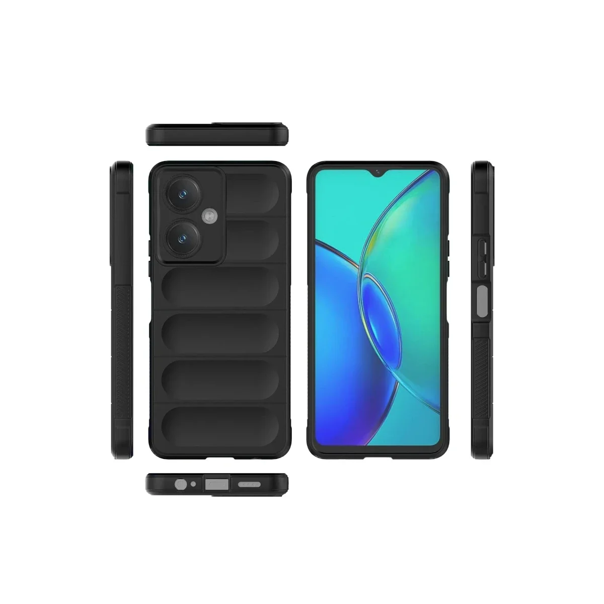 Vivo Y27 Kılıf Optimum Silikon - Krem görsel 2