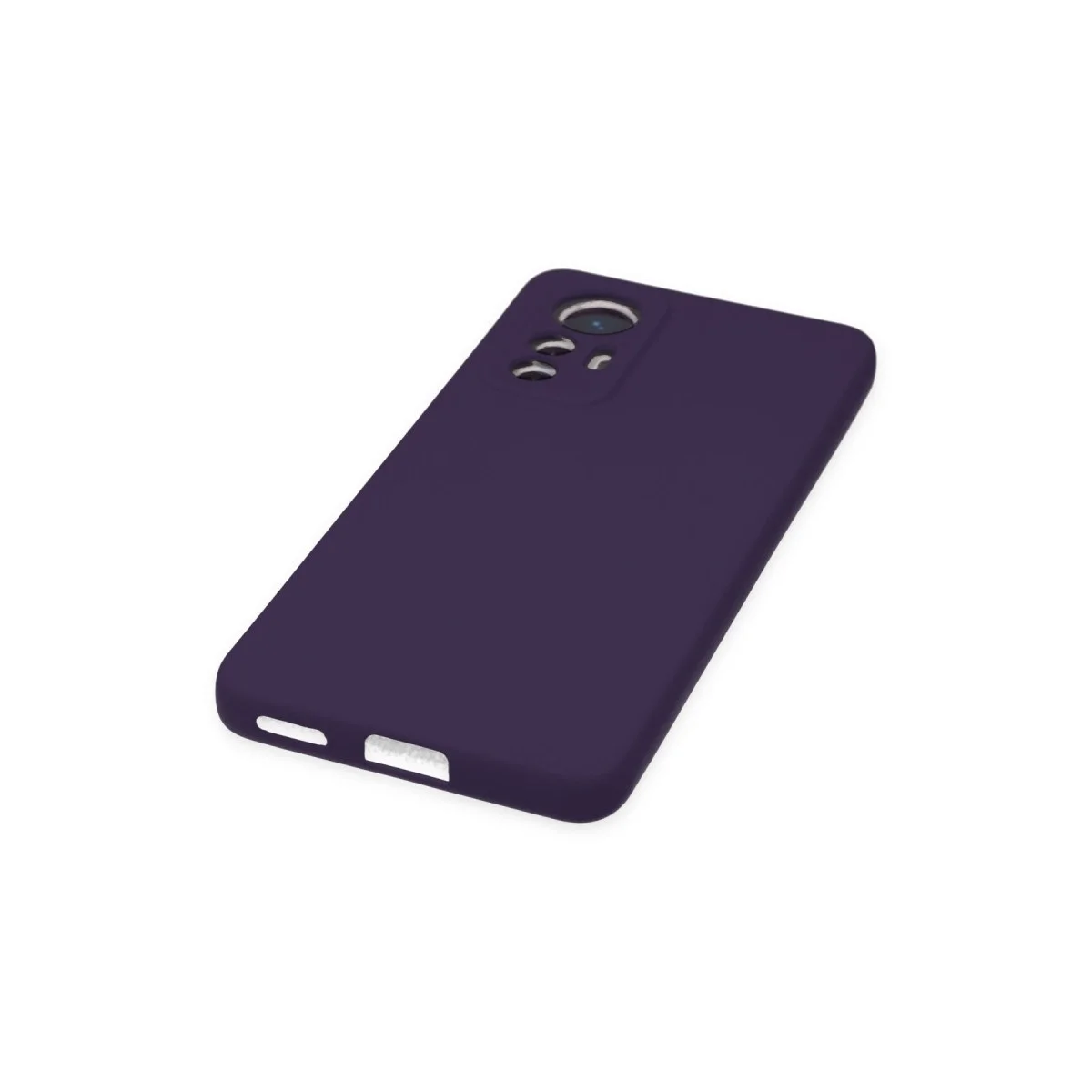 Xiaomi Mi 12 Lite Kılıf Nano İçi Kadife Silikon - Mor görsel 5