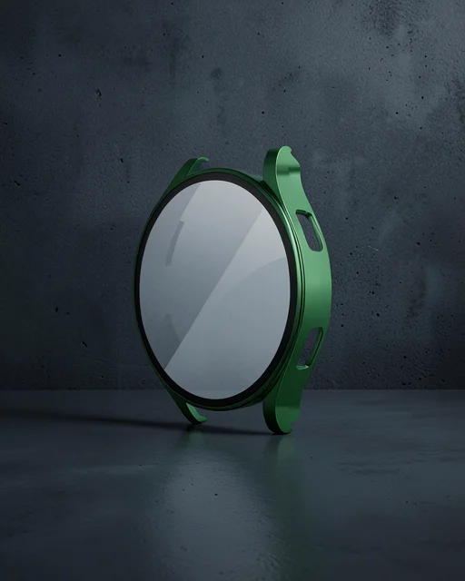 Watch 5 44mm Wall Camlı Kasa Ekran Koruyucu - Koyu Yeşil