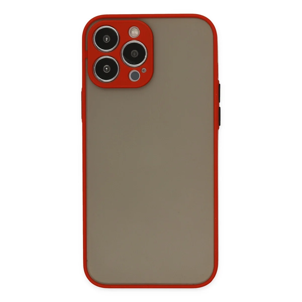 Apple İphone 14 Pro Max Kılıf Montreal Silikon Kapak - Kırmızı