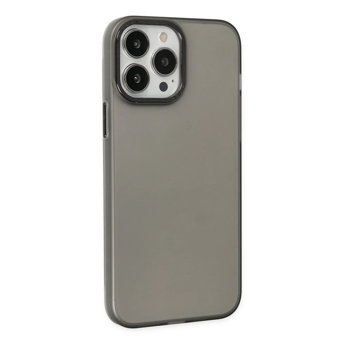 Apple İphone 13 Pro Max Kılıf Modos Metal Kapak - Siyah görsel 2