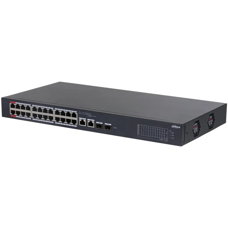 CS4226-24ET-240 24 Port 10/100 Poe Port + 2XGIGABIT RJ45/2XSFP Combo Yönetilebilir Rackmount Swıtch