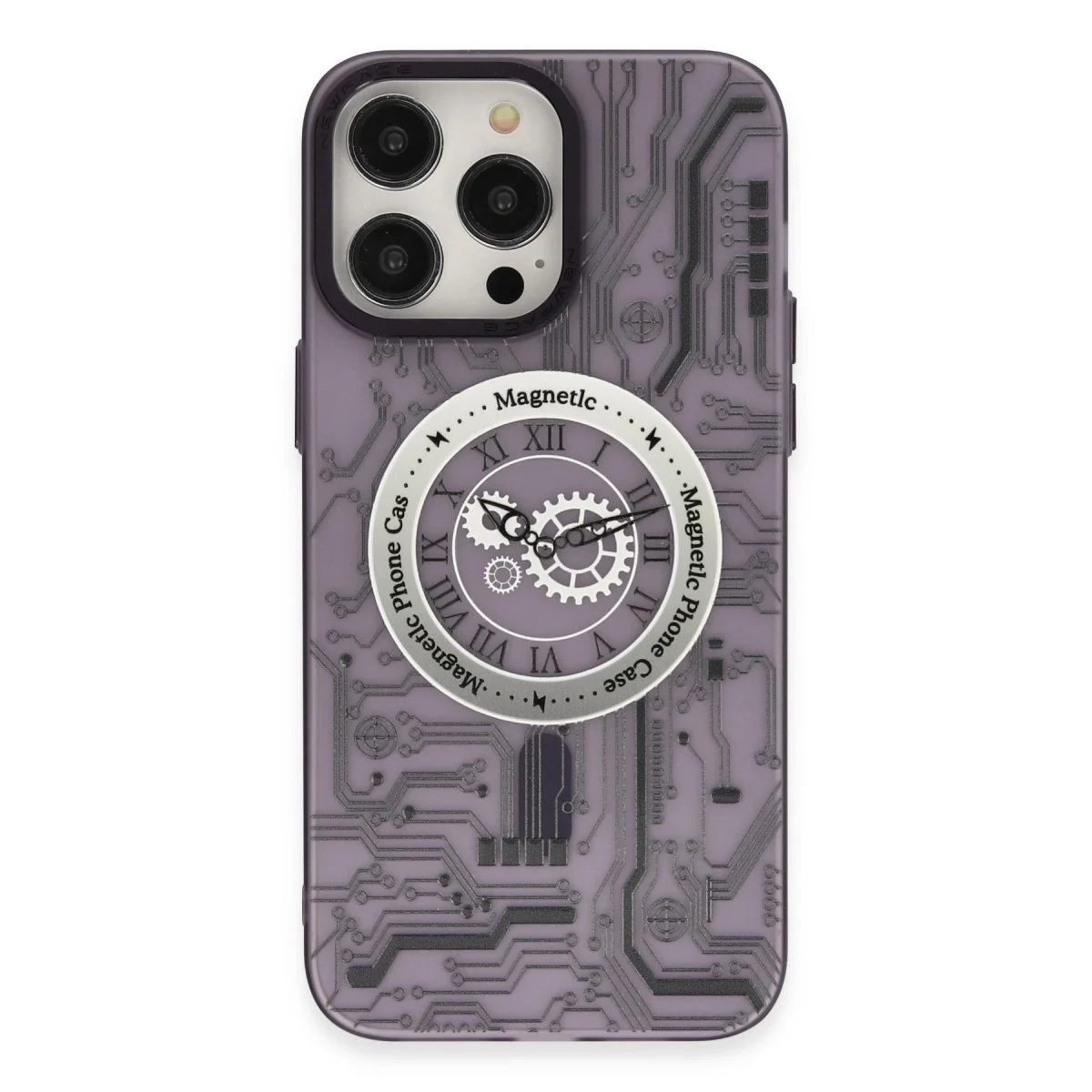 Apple İphone 14 Pro Kılıf Apollo Magneticsafe Desenli Kapak - Apollo Mor - 5 görsel 3
