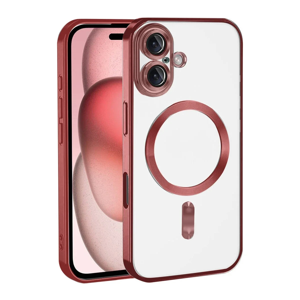 Apple iPhone 17 Kross Magneticsafe Kapak - Kırmızı