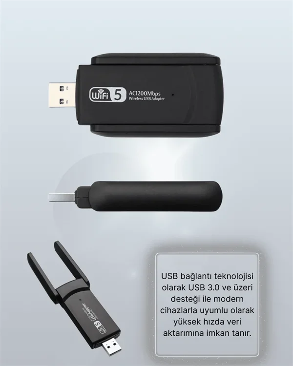 Realtek Chipsetli 5G Destekli Yüksek Hızlı Ağ Adaptörü görsel 5