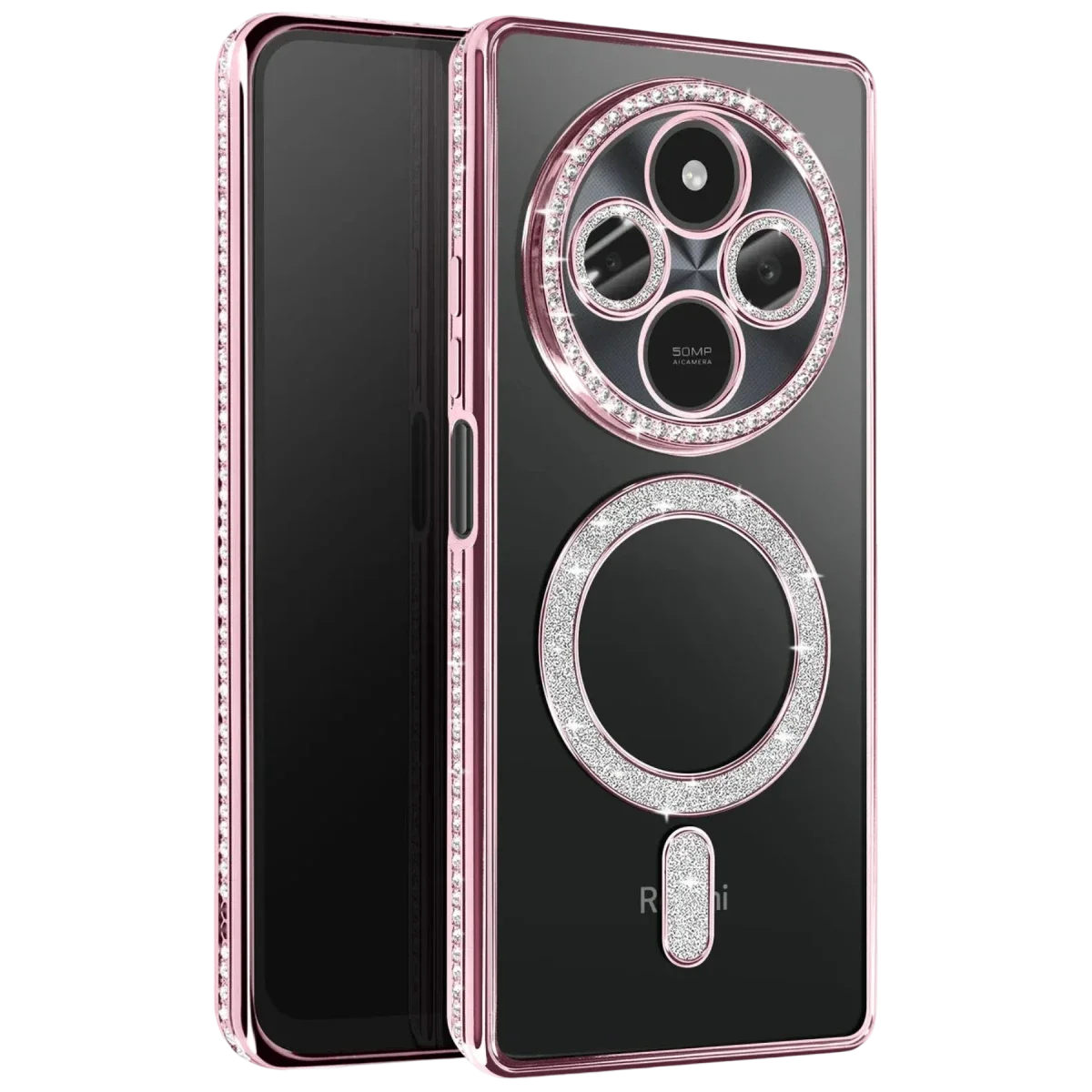 Xiaomi Redmi 14C Joke Simli Magneticsafe Kılıf - Pembe
