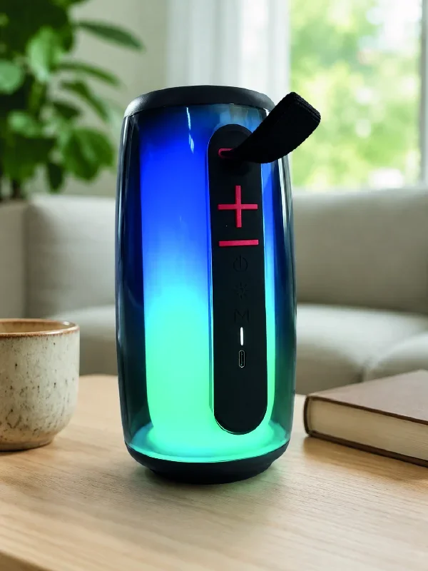 RGB Aydınlatmalı Kablosuz Bluetooth Hoparlör USB Bellek TF Kart Destekli görsel 3