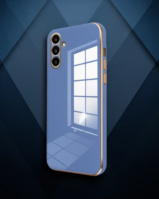 Samsung Galaxy M15 Kılıf Volet Silikon - Mavi