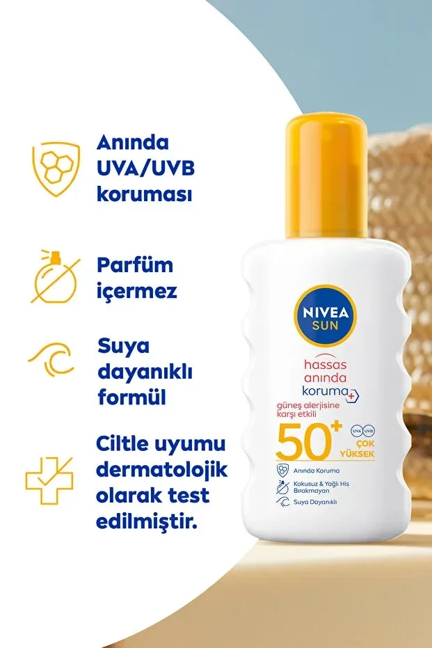 Sun SPF50+ Hassas Cilt Sprey 200 ml görsel 2
