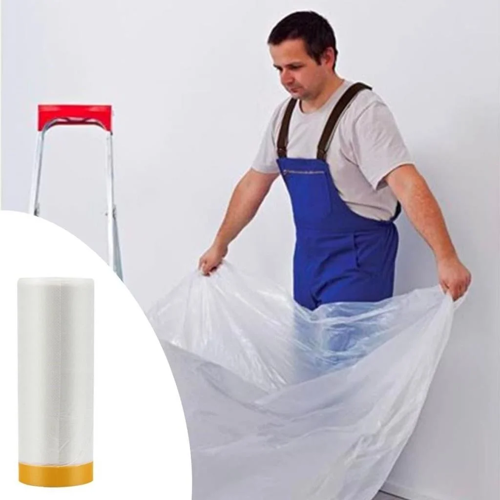 Boya Badana Eşya Koruma Hışır Örtüsü 280cm x 15 mt Yapışkanlı Hışır Örtü (adet fiyatıdır) görsel 5