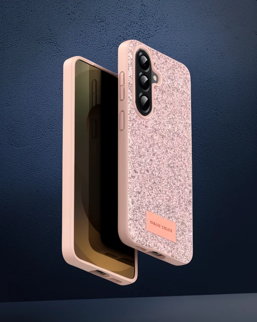 Onegif Samsung Galaxy A17 5g Bright Simli Kapak - Pembe