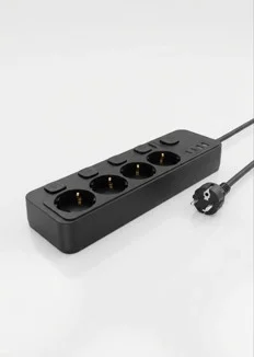 Akım Korumalı 4’lü Priz 2xUSB 2xType-C Çıkış Yüksek Gerilim Koruma Priz Çoğaltıcı görsel 6