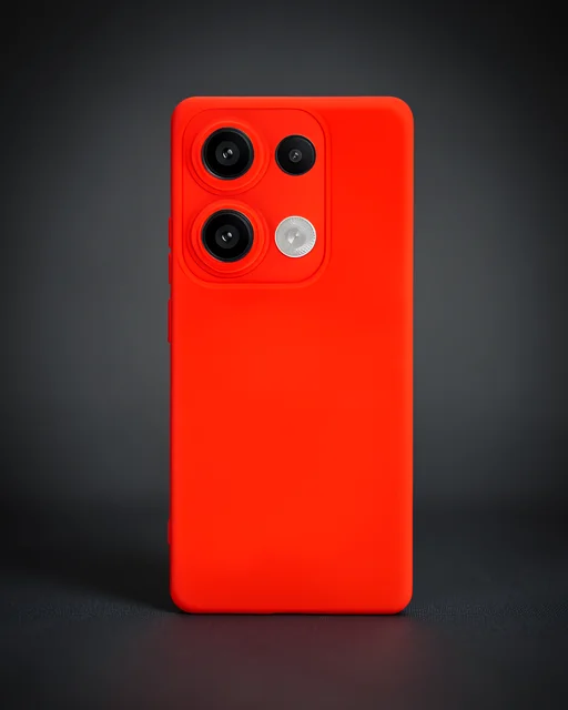 Xiaomi Redmi Note 13 Pro 4g Kılıf Nano İçi Kadife Silikon - Kırmızı