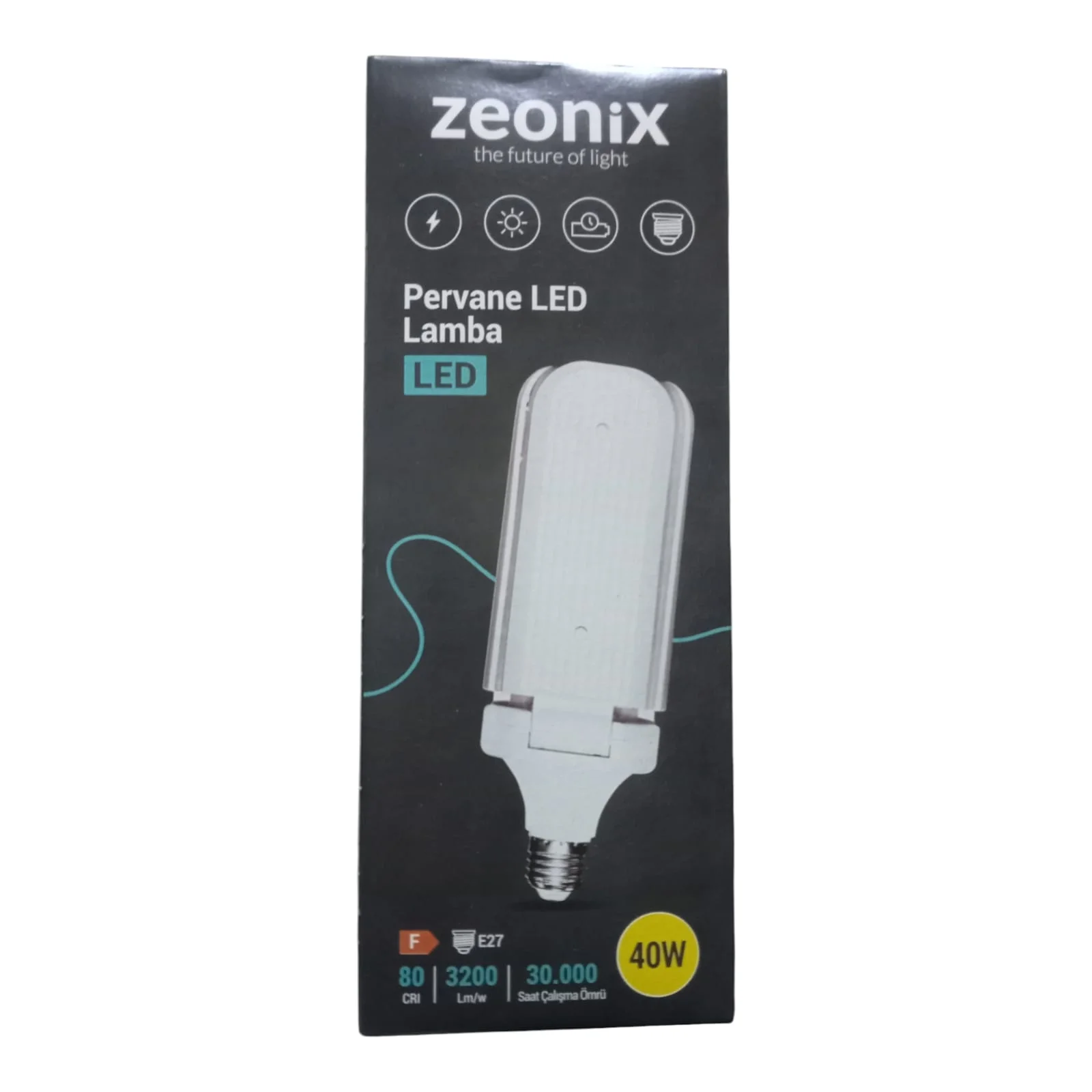 Zeonix 40W 3 Kanatlı Pervane Ampul görsel 3