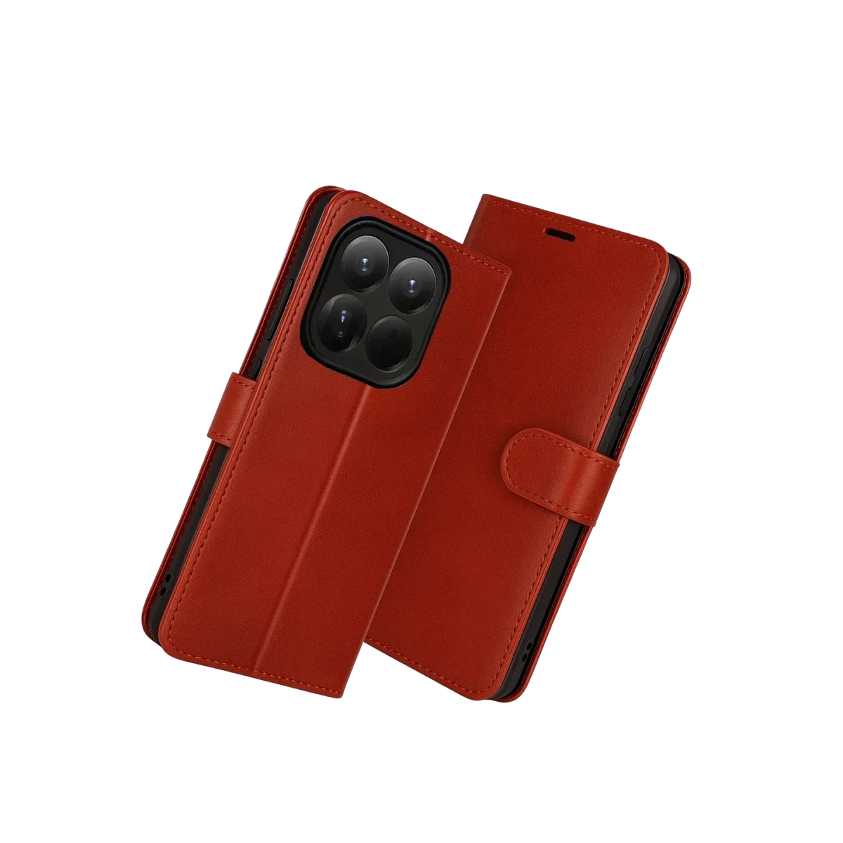 Xiaomi Mi 15T Trend S Plus Kapaklı Kılıf - Kırmızı görsel 3