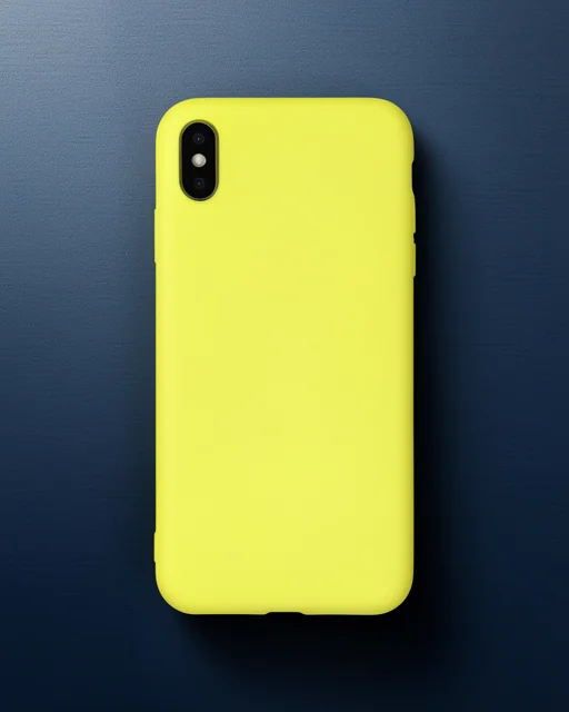 Apple İphone X Kılıf Nano İçi Kadife Silikon - Sarı