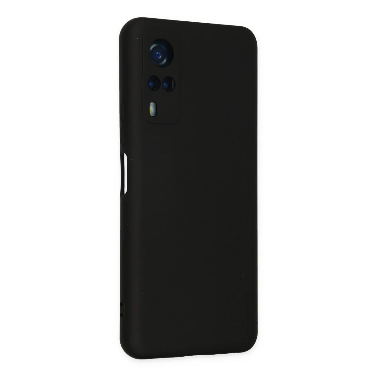 Vivo Y53s Kılıf Nano İçi Kadife Silikon - Siyah görsel 3