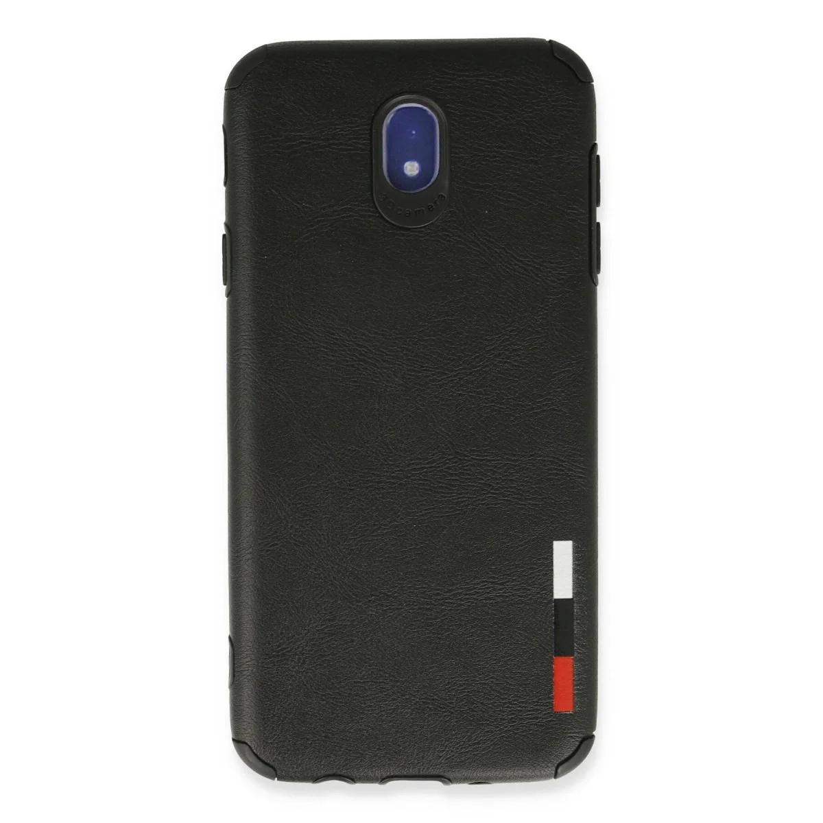 Samsung Galaxy J7 Pro / J730 Kılıf Loop Deri Silikon - Siyah