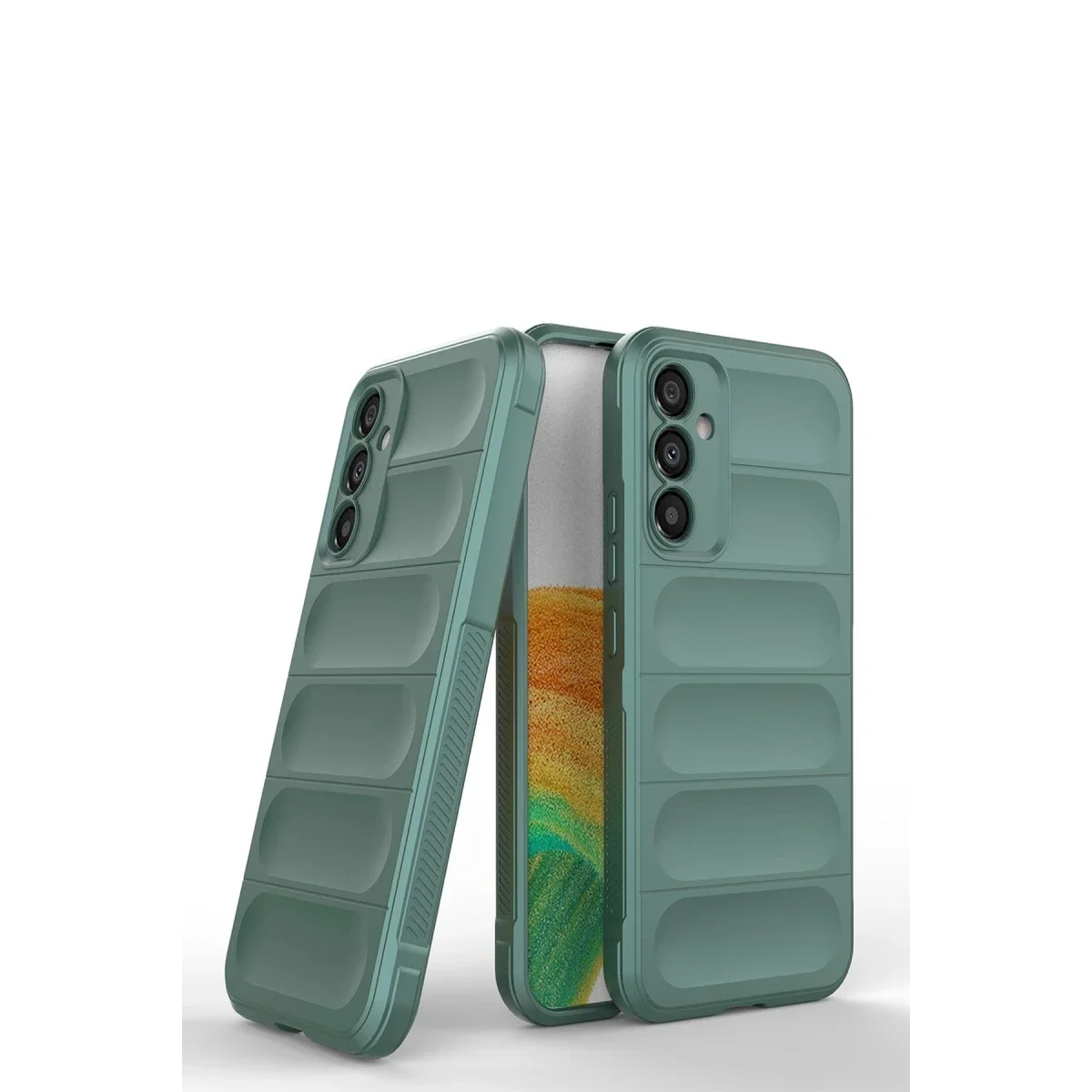 Samsung Galaxy A05S Kılıf Optimum Silikon - Koyu Yeşil görsel 3