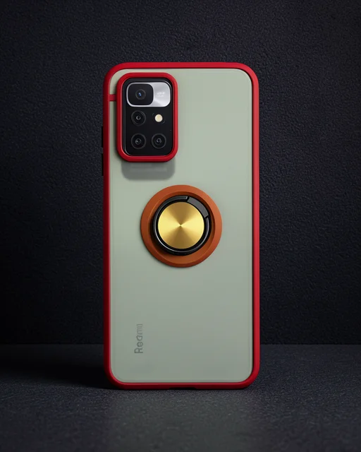 Xiaomi Redmi 10 2022 Kılıf Montreal Yüzüklü Silikon Kapak - Sarı