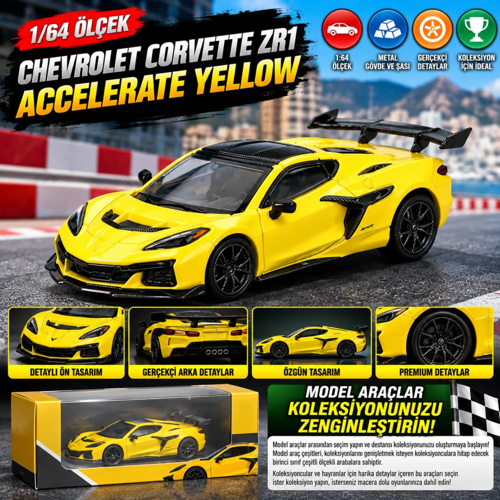 1/64 Chevrolet Corvette ZR1 Accelerate Yellow