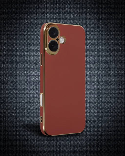 Apple İphone 16 Kılıf Volet Silikon - Kırmızı