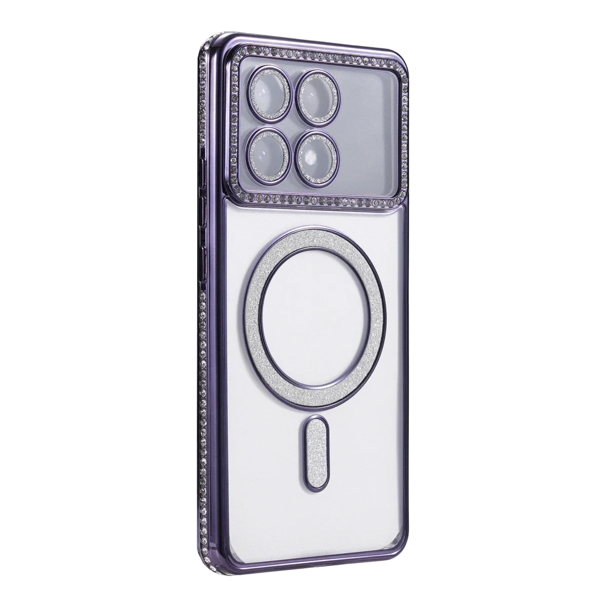 Xiaomi Poco X6 Pro Joke Simli Magneticsafe Kılıf - Derin Mor görsel 3