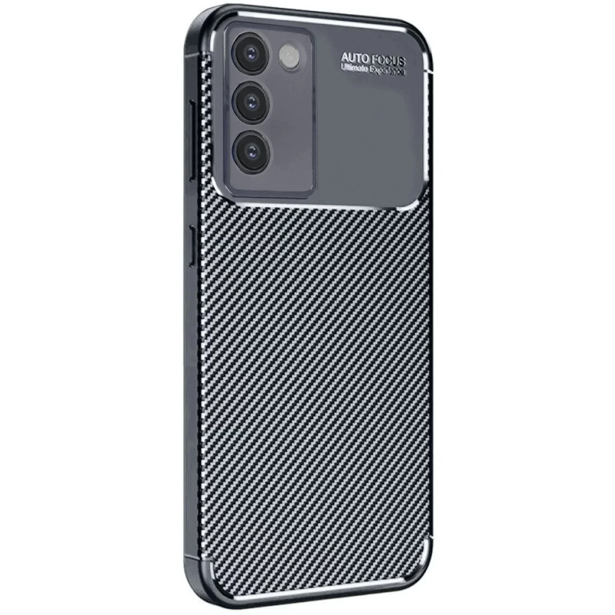 Vivo V30 Lite 4G Kılıf Auto Focus Karbon Kapak - Siyah görsel 3