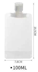 3 Adet 100ml Krem Şampuan Kabı Tekrar Kullanılabilir Set görsel 4