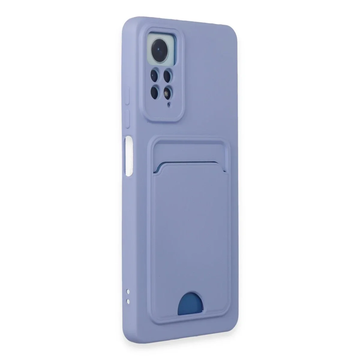 Xiaomi Redmi Note 11 Pro Kılıf Kelvin Kartvizitli Silikon - Lila görsel 2