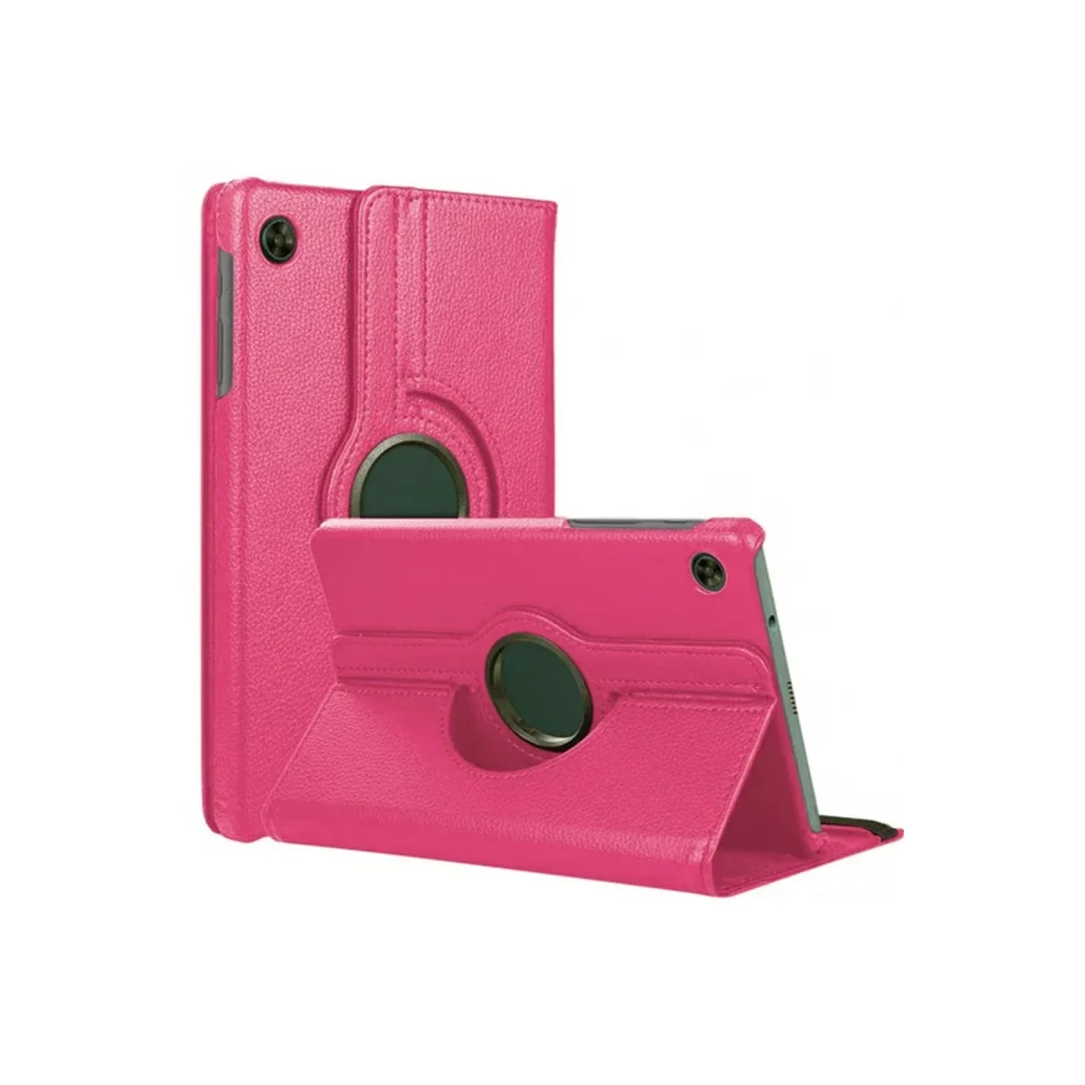 Samsung Galaxy Tab A11 360 Tablet Deri Kılıf - Pembe