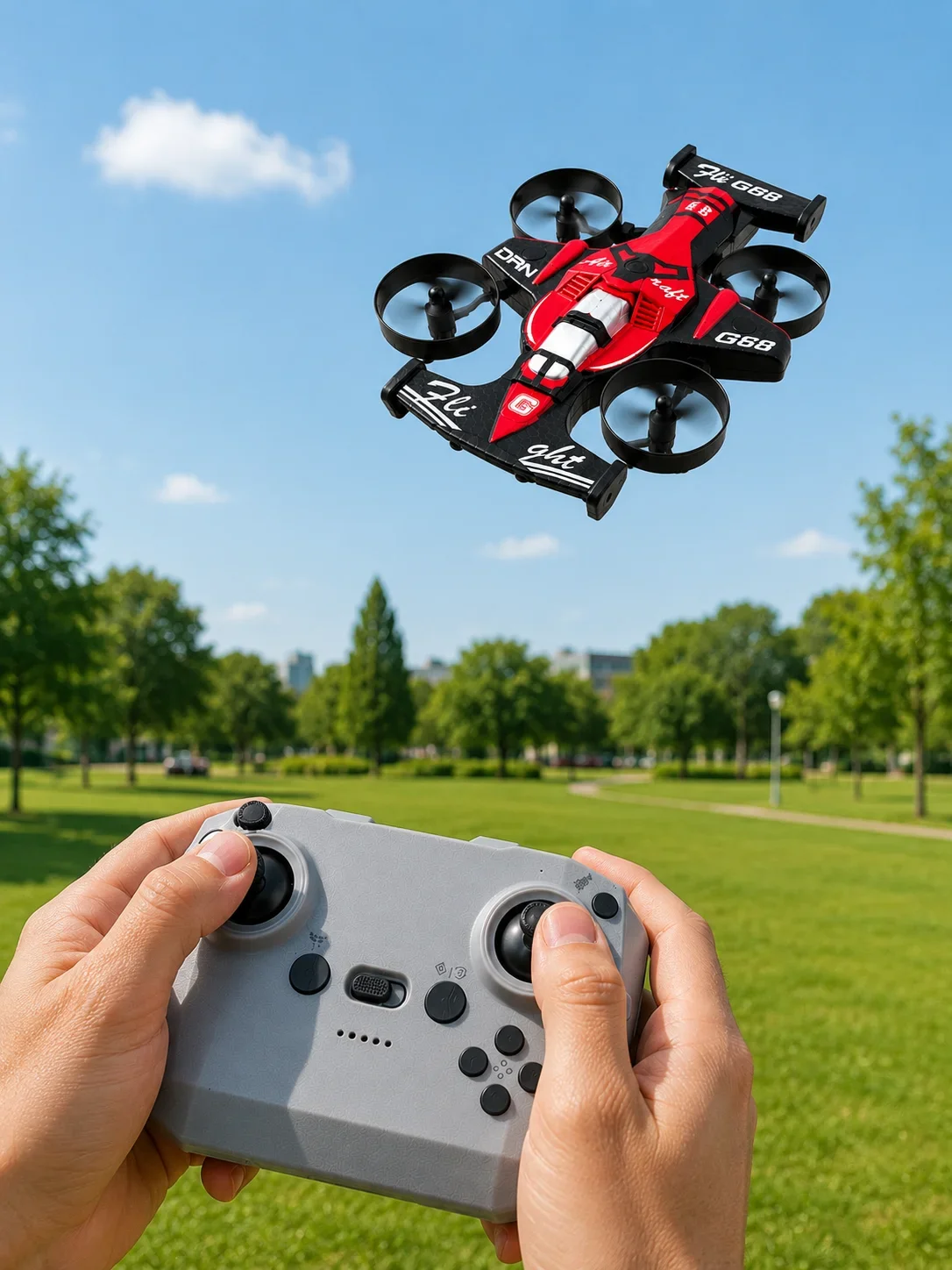 Uzaktan Kumandalı RC Drone 360° Akrobatik Dönüş 3 Kademeli Hız Headless Mode görsel 3
