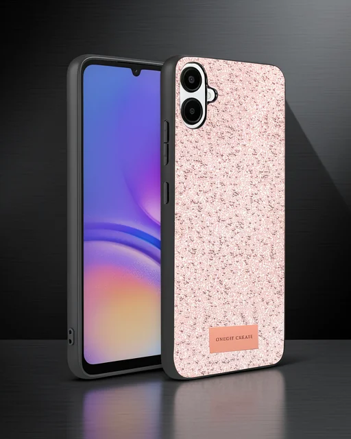 Onegif Samsung Galaxy A07 4g Bright Simli Kapak - Pembe