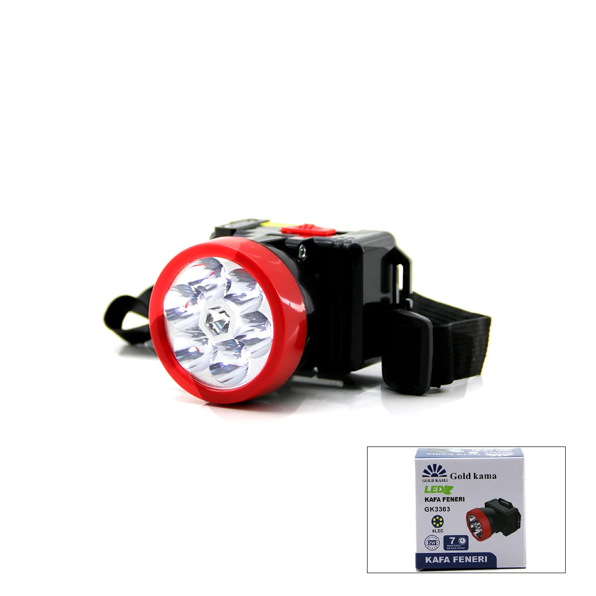 Şarjlı 6 LED 2W Kafa Lambası - Ayarlanabilir Işık görsel 2