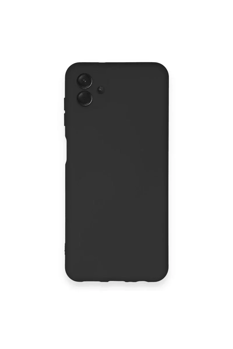 Samsung Galaxy A04 Kılıf Nano içi Kadife Silikon - Siyah
