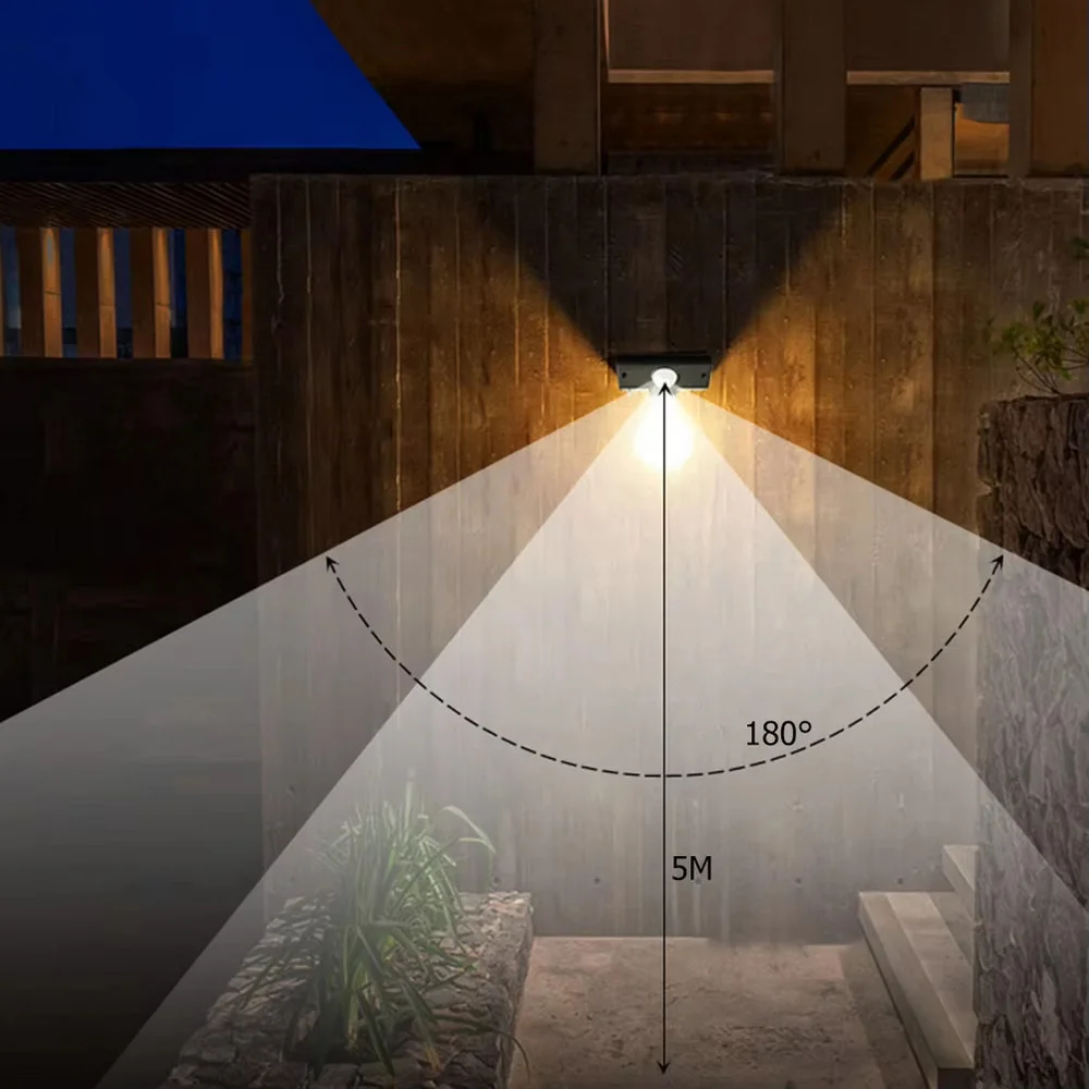 YT-819 1 Watt Suya Dayanıklı Hareket Sensörlü Solar LED Lamba görsel 3