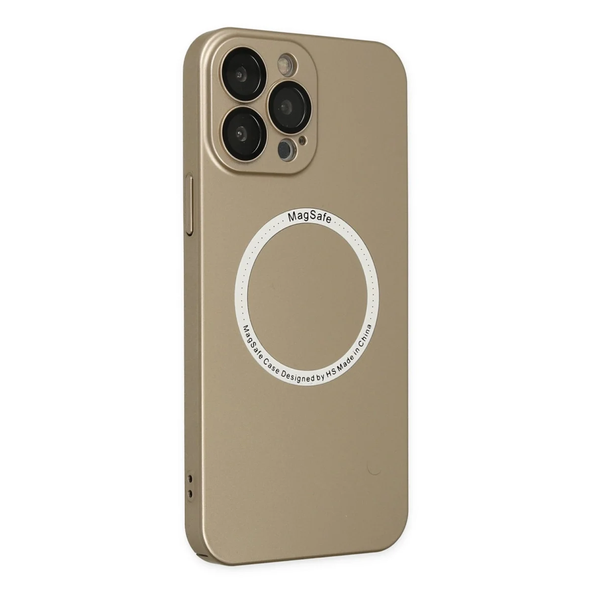 Apple İphone 14 Pro Kılıf Jack Magneticsafe Lens Silikon - Gold görsel 2