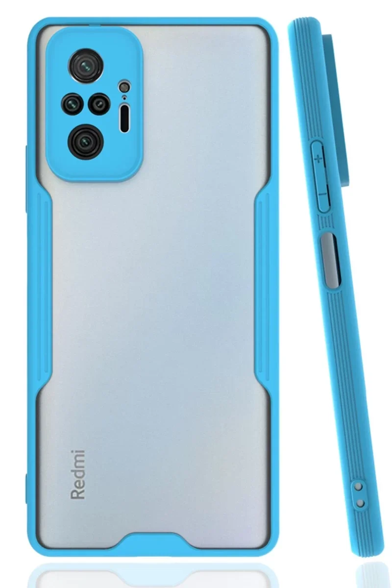 Xiao Red Note 10 Pro Kılıf Platin Silikon - Mavi