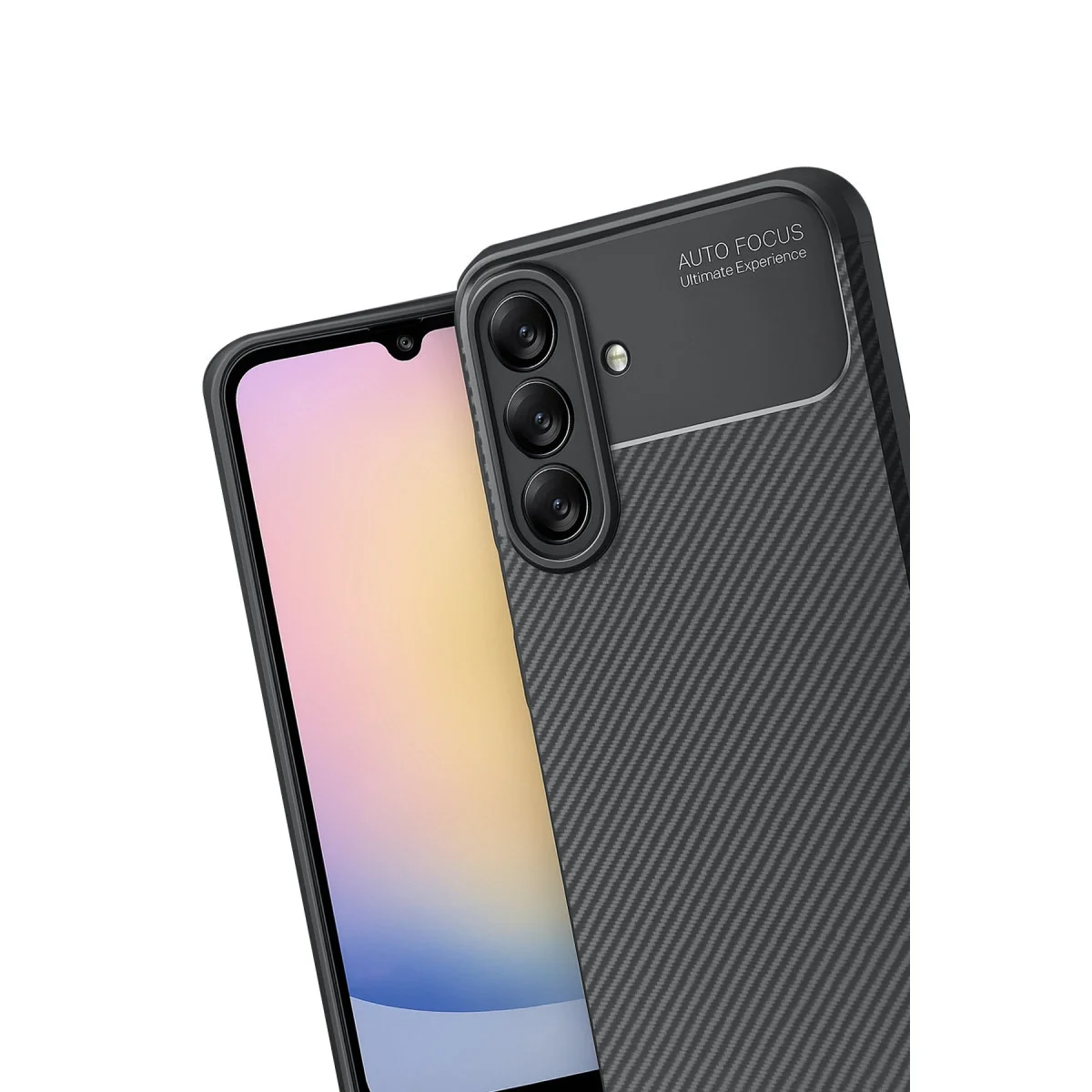 Samsung Galaxy A17 5g Auto Focus Karbon Kapak - Siyah görsel 3