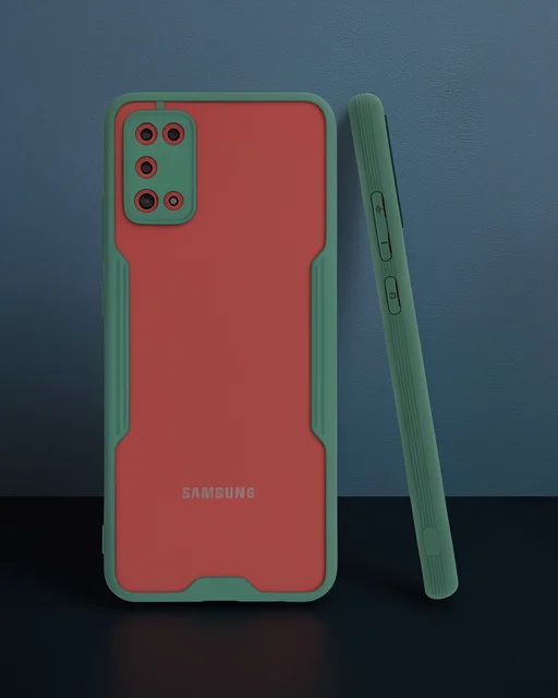 Samsung Galaxy A02s Kılıf Platin Silikon - Yeşil