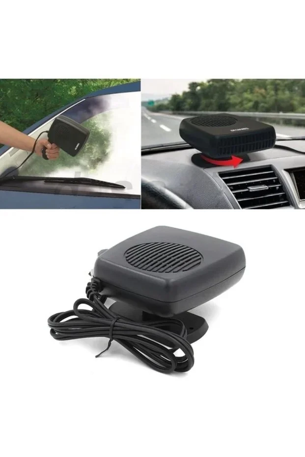 12V Araç İçi Cam Buğu Çözücü Isıtıcı Fan 2’si 1 Arada Sıcak Soğuk Hava Üfleyici Buz Çözücü görsel 4