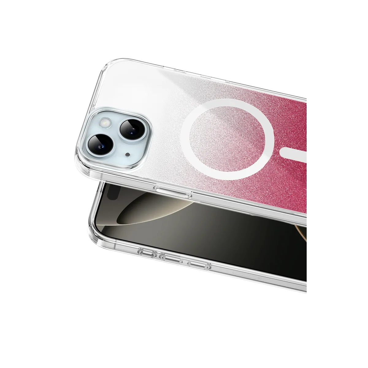Onegif Apple iPhone 15 Sora Simli Magsafe Kapak - Kırmızı görsel 2