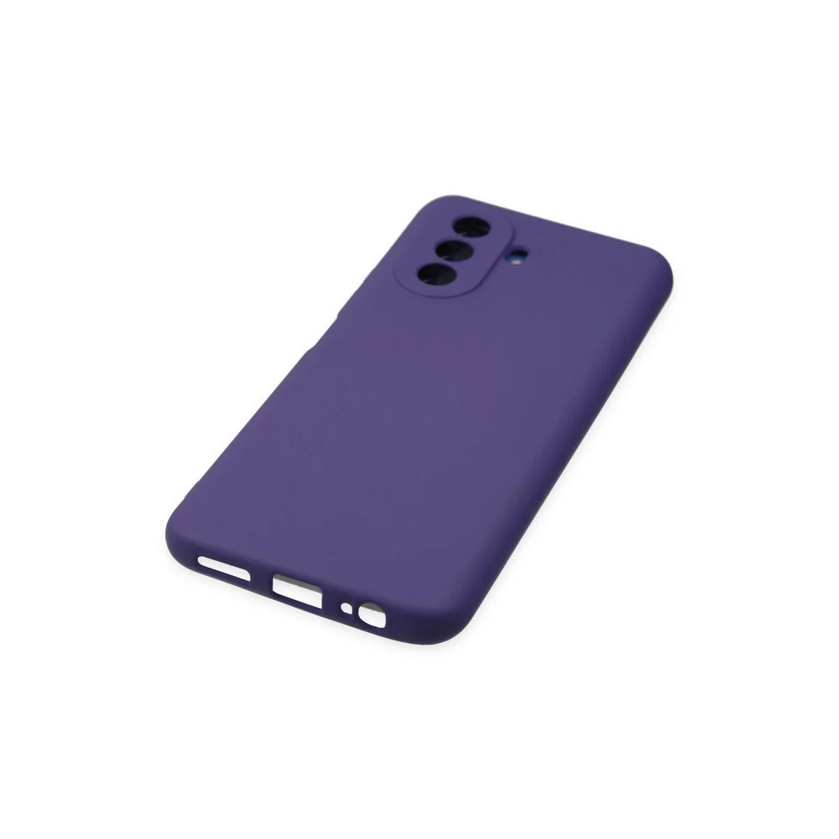 Huawei Nova Y70 Kılıf Nano İçi Kadife Silikon - Mor görsel 4