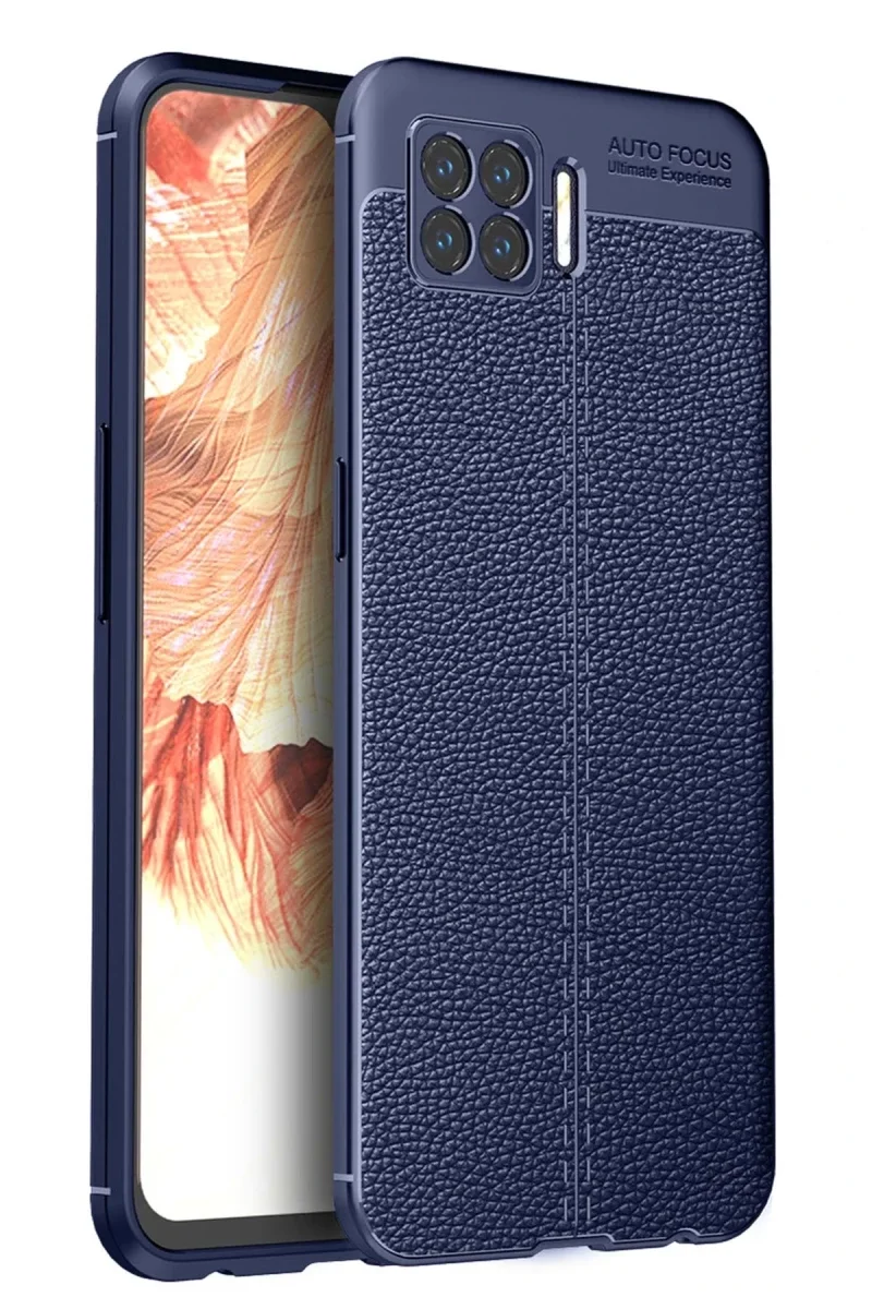 Oppo A73 Kılıf Auto Focus Kapak - Lacivert