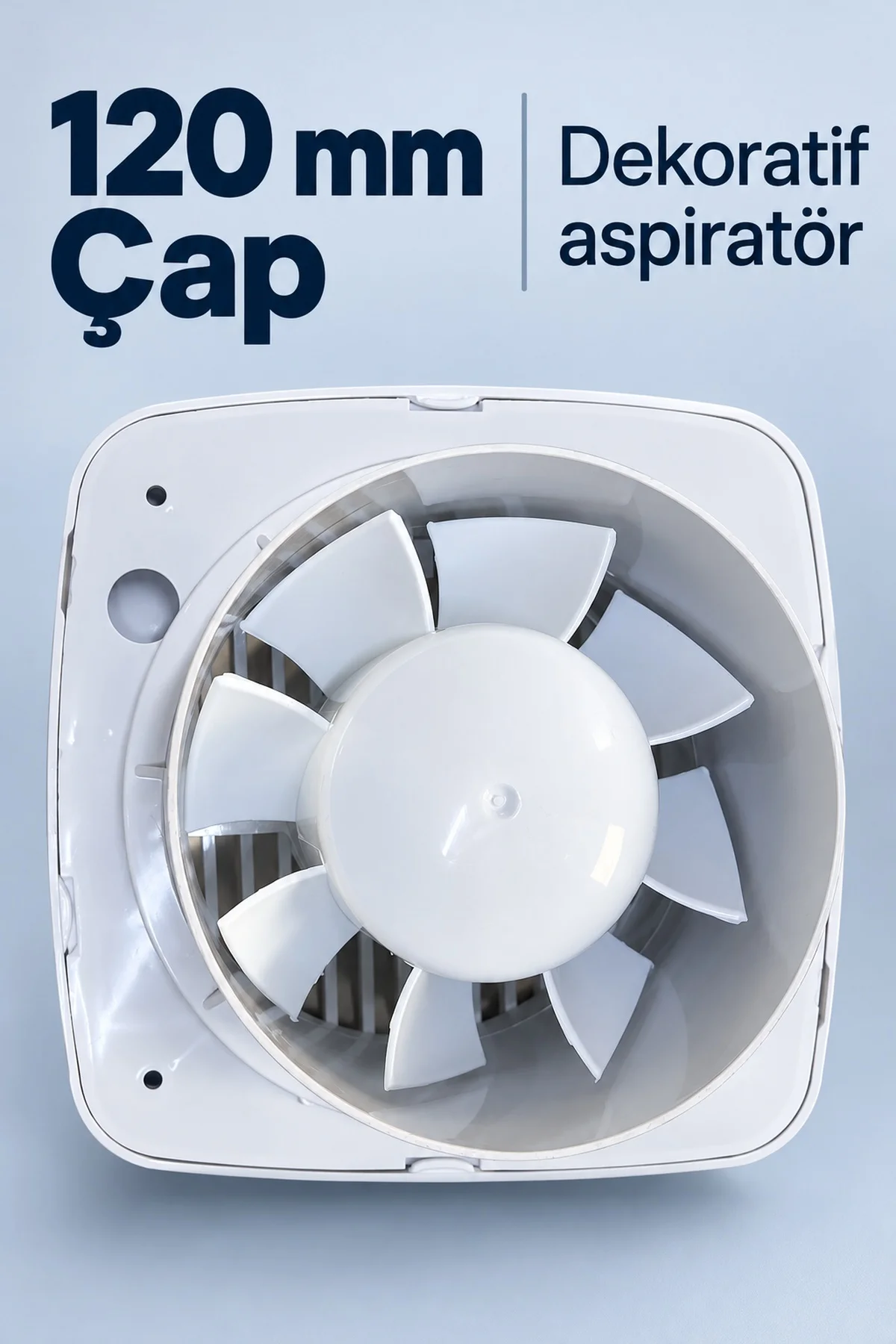 Beyaz Dekoratif Aspiratör 16 W 180 m³/h