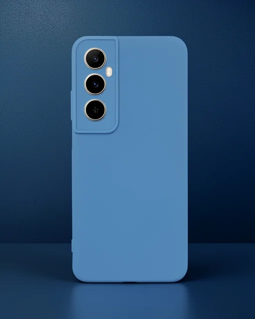 Realme C65 Kılıf First Silikon - Mavi