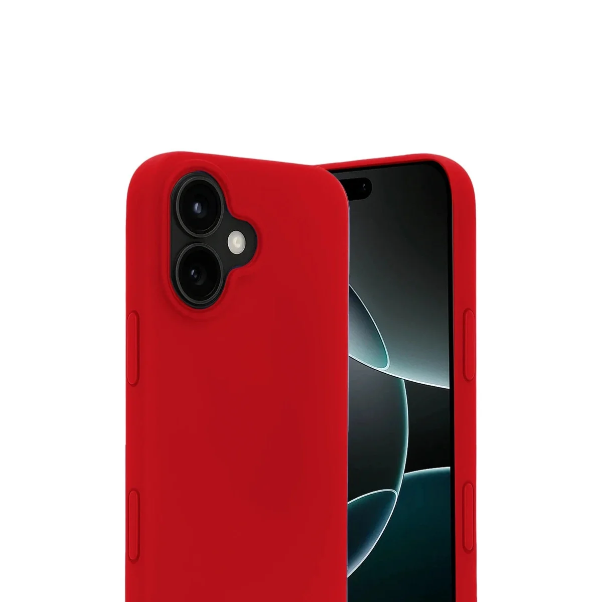 Apple İphone 17 Nano İçi Kadife Silikon - Kırmızı görsel 2