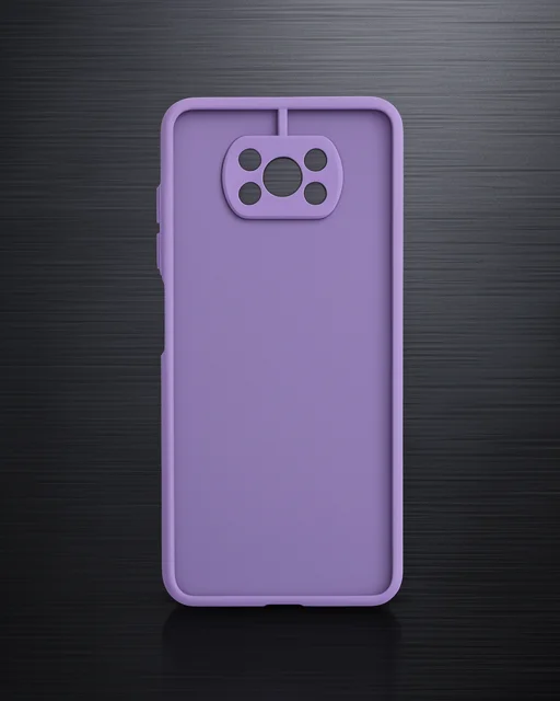 Xiaomi Pocophone X3 Kılıf Montreal Silikon Kapak - Mor