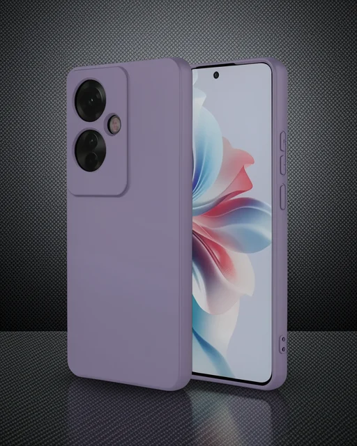 Oppo Reno 11f Kılıf First Silikon - Lila